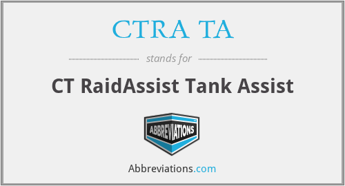 What does CTRA TA stand for?